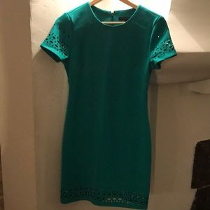 Banana Republic laser cut out dress